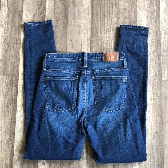 Madewell 9 inch High Rise Button Fly Skinny Jeans 28T - Picture 6 of 9